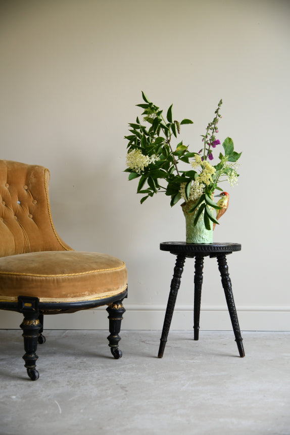 Victorian Chip Carved Side Table