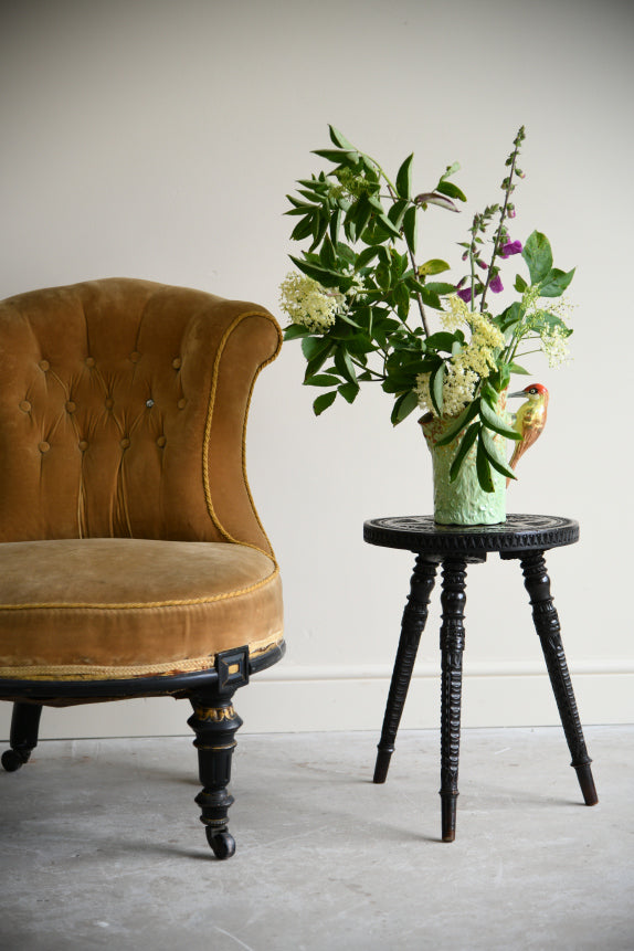 Victorian Chip Carved Side Table