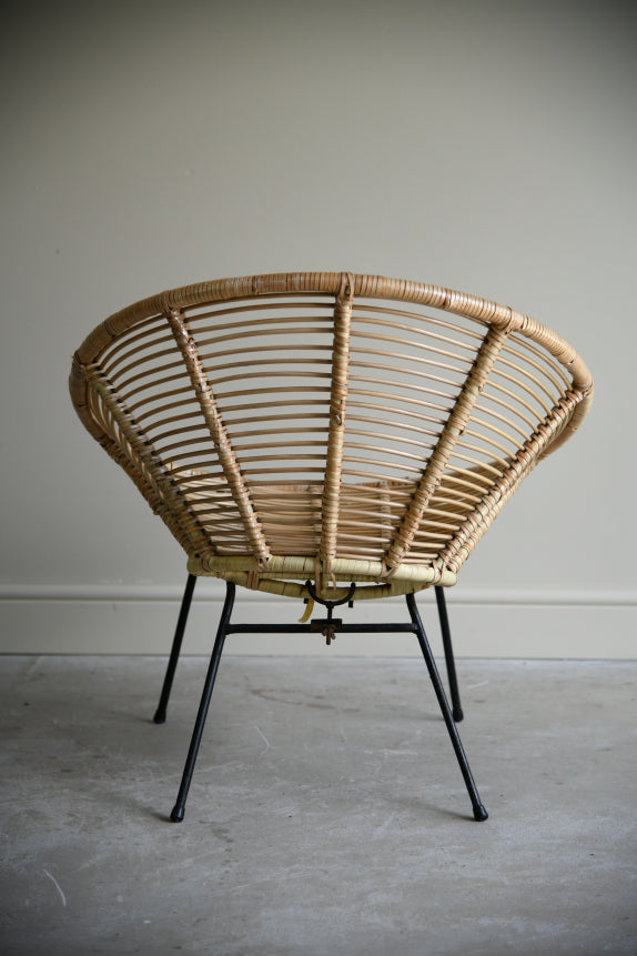 Mid Century Rattan Tub Chair