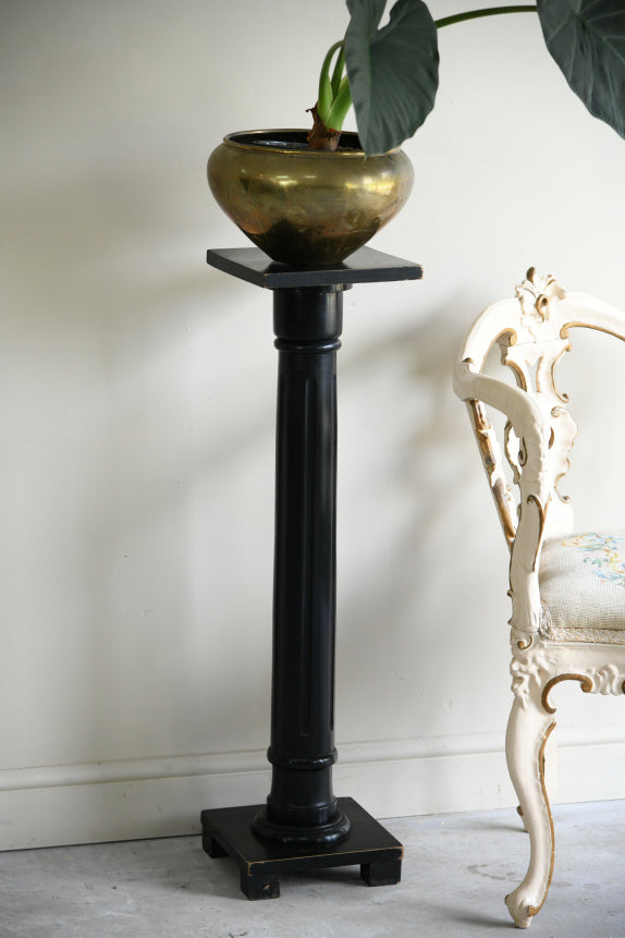 Black Torchere Plant Stand