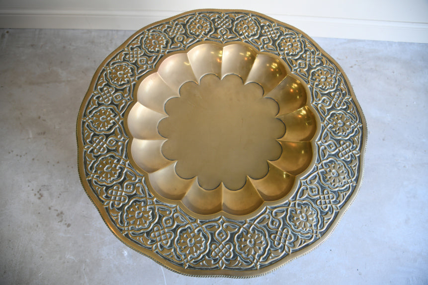 Eastern Brass Tray Table
