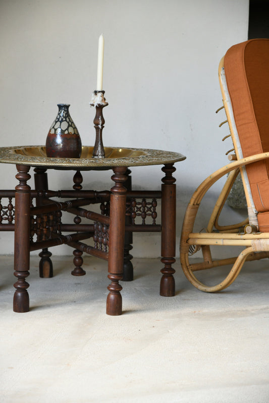 Eastern Brass Tray Table