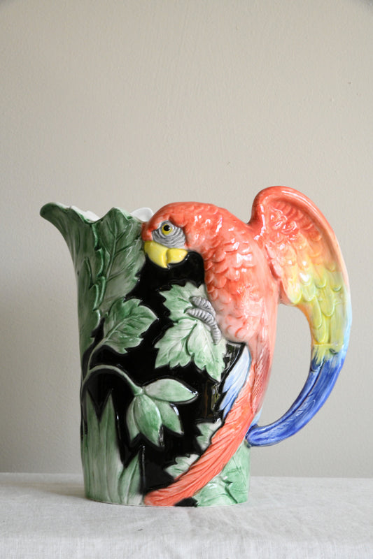 Vintage Fitz & Floyd Parrot Pitcher Jug