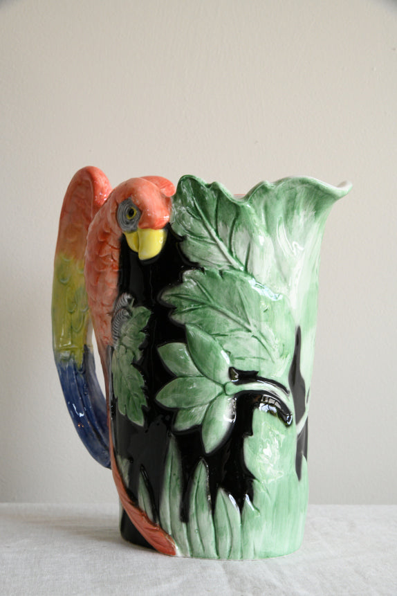 Vintage Fitz & Floyd Parrot Pitcher Jug