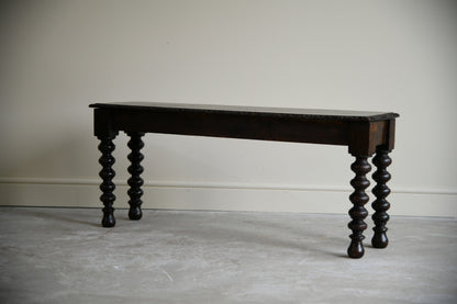 Victorian Oak Bench Window Seat