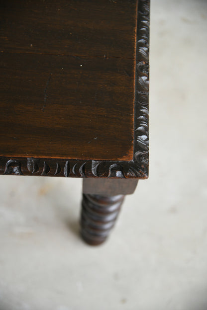 Victorian Oak Bench Window Seat