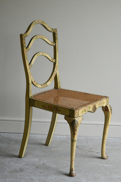 Georgian Style Yellow Painted Occasional Chair