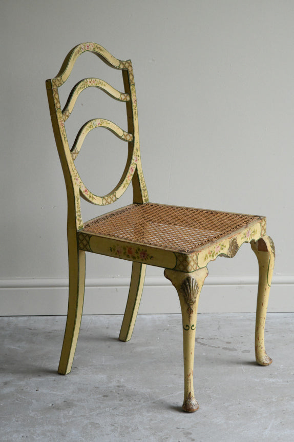 Georgian Style Yellow Painted Occasional Chair