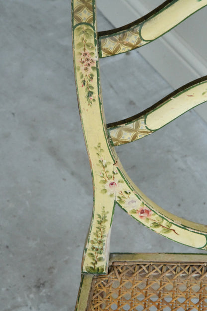 Georgian Style Yellow Painted Occasional Chair