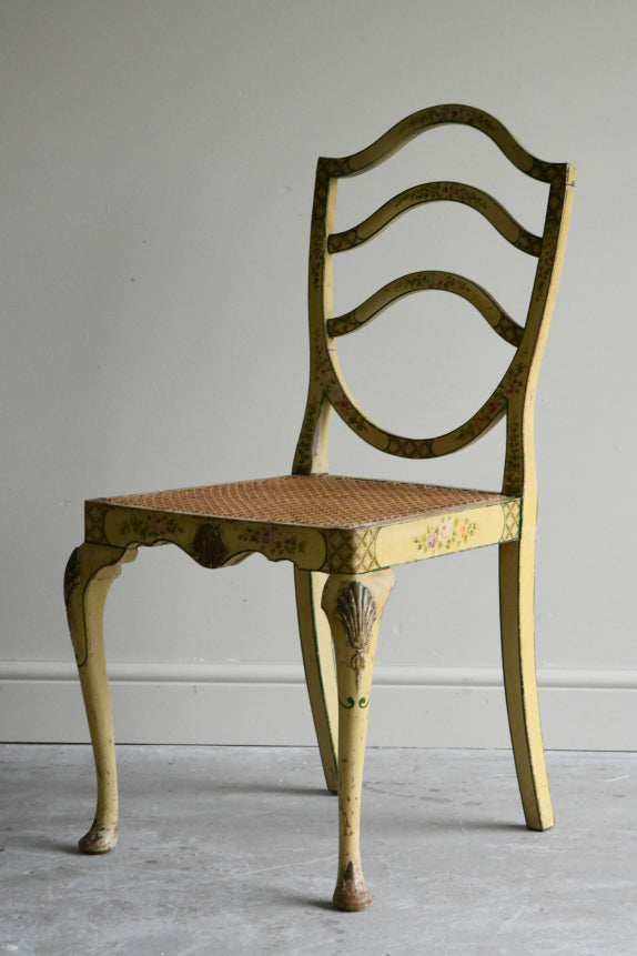 Georgian Style Yellow Painted Occasional Chair