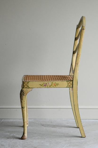 Georgian Style Yellow Painted Occasional Chair