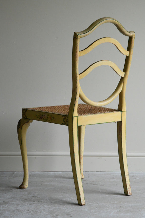 Georgian Style Yellow Painted Occasional Chair