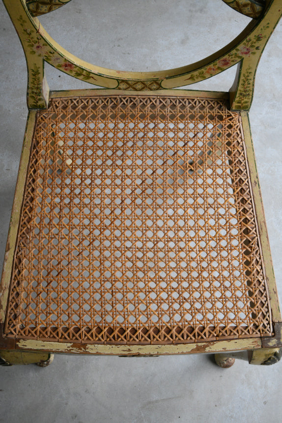 Georgian Style Yellow Painted Occasional Chair