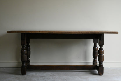 Traditional Style Oak Refectory Table