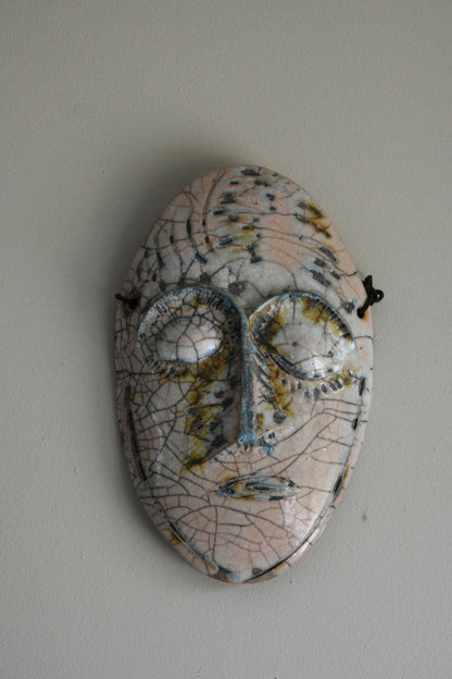 Ceramic Wall Hanging Face Mask