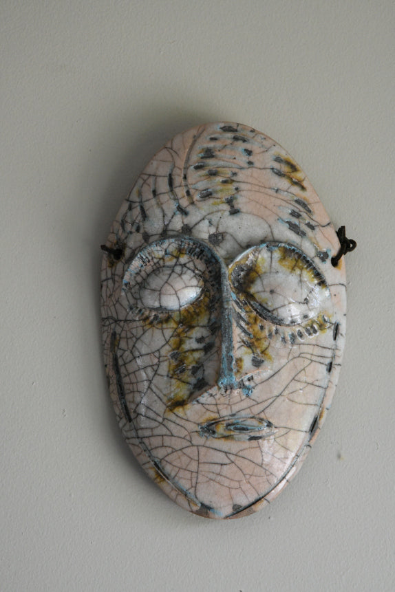 Ceramic Wall Hanging Face Mask