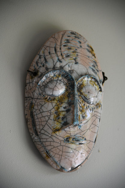 Ceramic Wall Hanging Face Mask