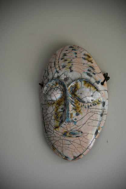 Ceramic Wall Hanging Face Mask