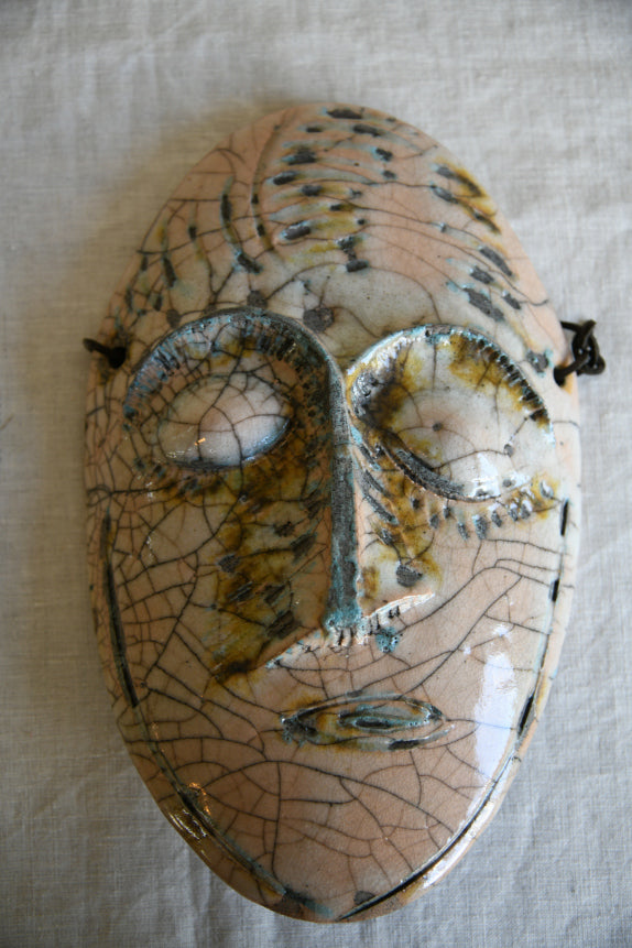 Ceramic Wall Hanging Face Mask