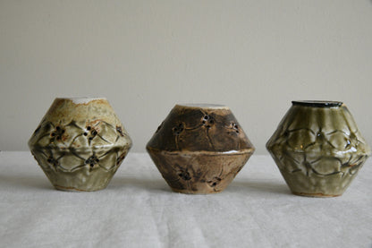 3 Studio Pottery Pots