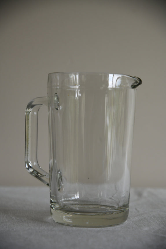 Vintage Clear Glass Water Jug