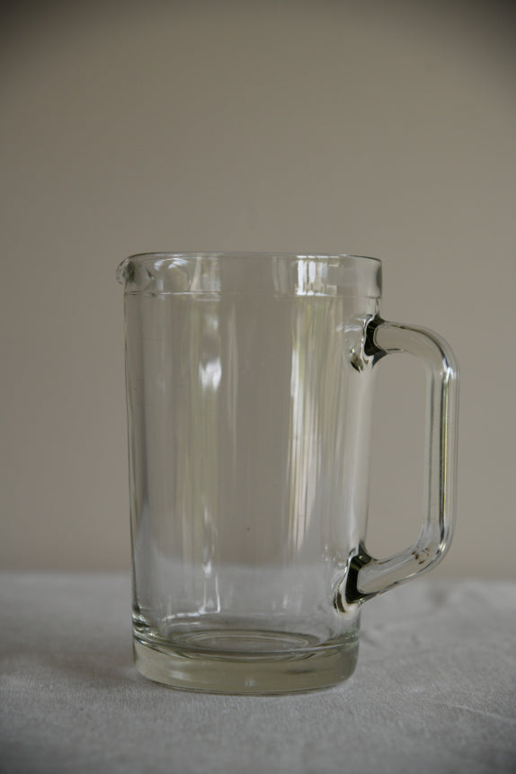 Vintage Clear Glass Water Jug