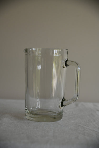 Vintage Clear Glass Water Jug