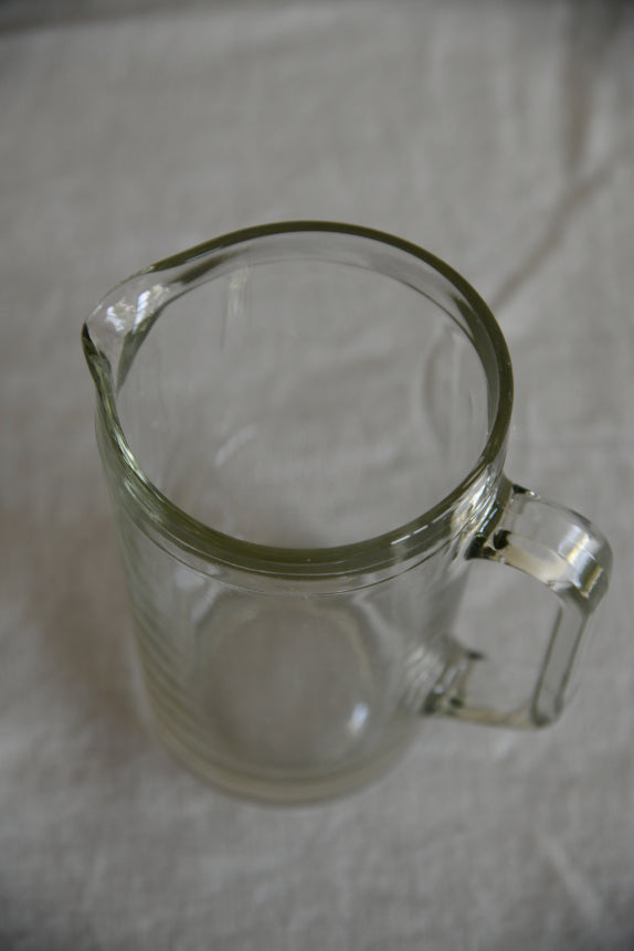 Vintage Clear Glass Water Jug