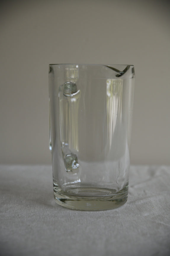 Vintage Clear Glass Water Jug