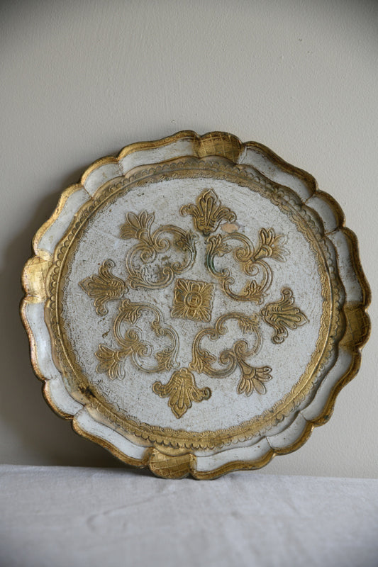 Vintage Florentine Style Tray