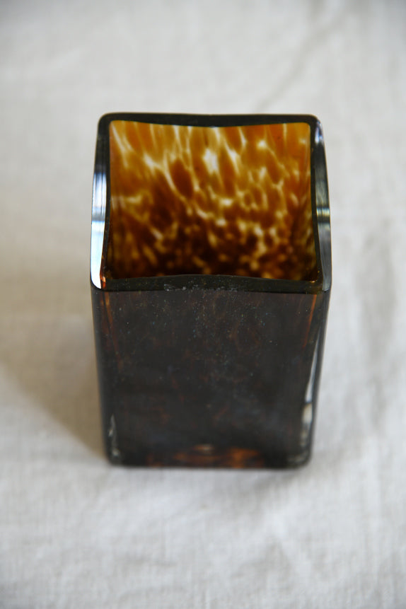 Wedgwood Tortoiseshell Effect Glass Vase Kernow Furniture wedgwood-tortoiseshell-effect-glass-vase-kernow-furniture