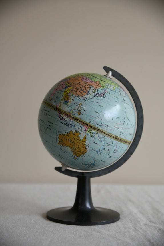 Vintage 1970s Miniature Desk Top Scan Globe