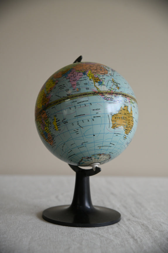 Vintage 1970s Miniature Desk Top Scan Globe