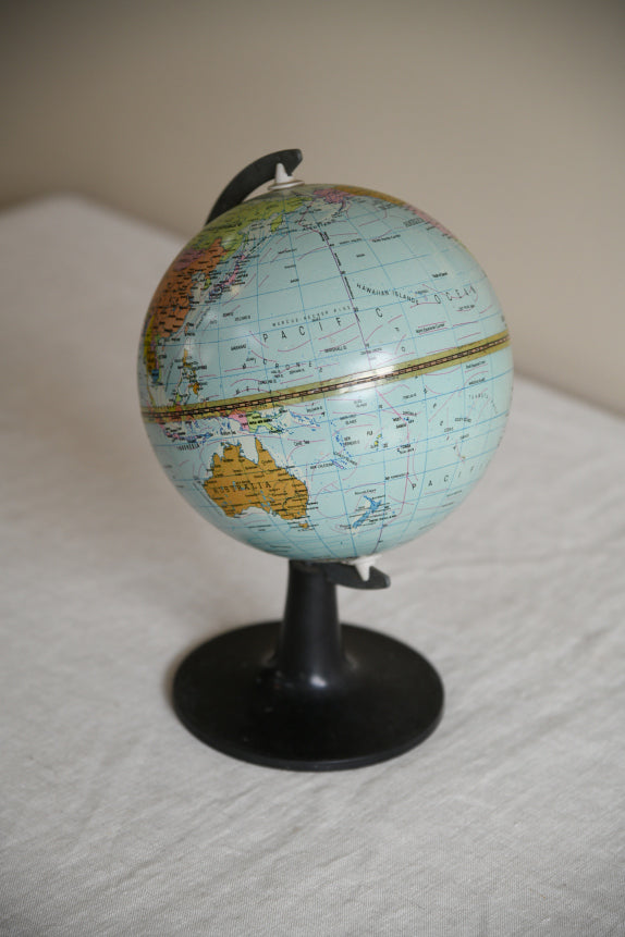 Vintage 1970s Miniature Desk Top Scan Globe