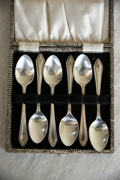 6 Vintage Boxed Tea Spoons