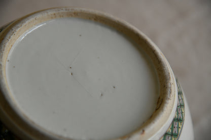 Antique Chinese Famille Verte Porcelain Fish Bowl