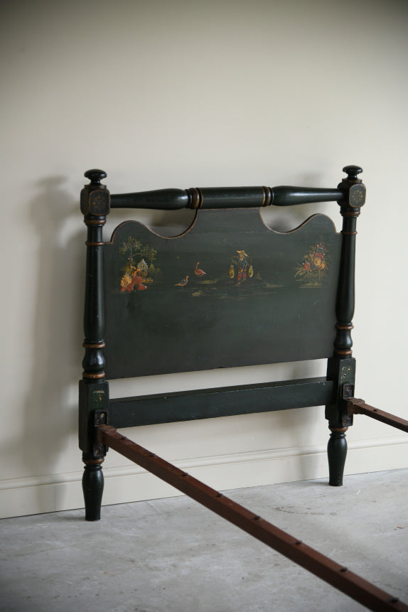 Antique Early 20th Century Chinoiserie Single Bed