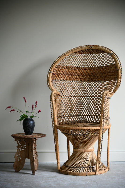 Retro Wicker Peacock Chair