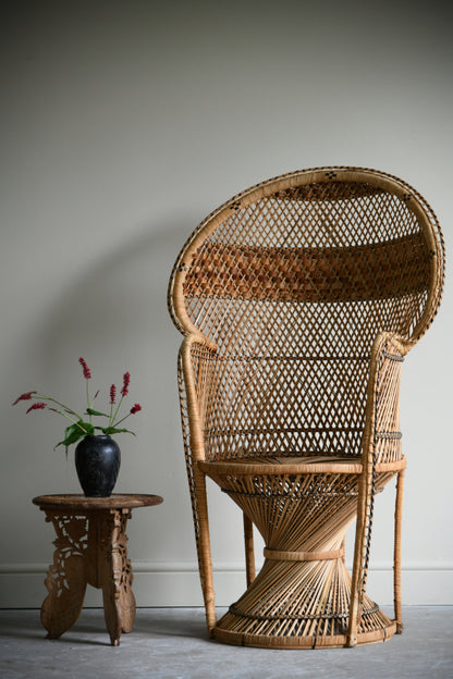 Retro Wicker Peacock Chair