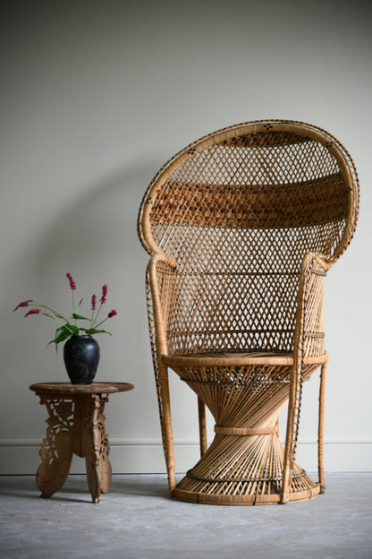 Retro Wicker Peacock Chair