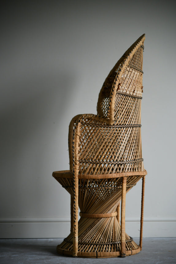 Retro Wicker Peacock Chair