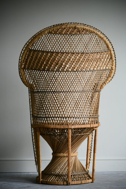 Retro Wicker Peacock Chair