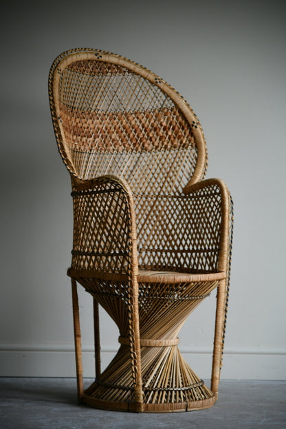 Retro Wicker Peacock Chair