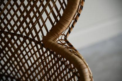 Retro Wicker Peacock Chair