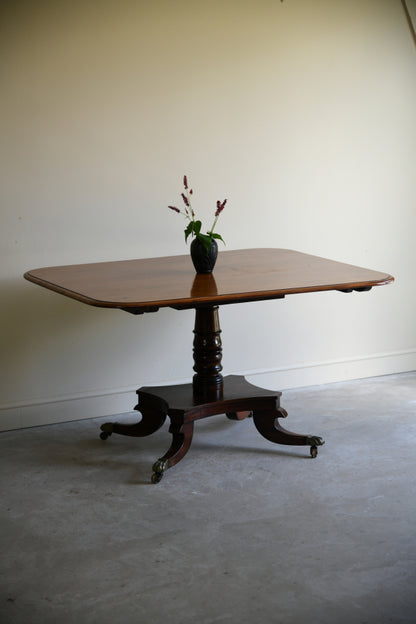 Antique Mahogany Tilt Top Dining Table