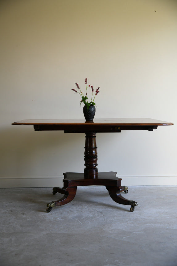 Antique Mahogany Tilt Top Dining Table