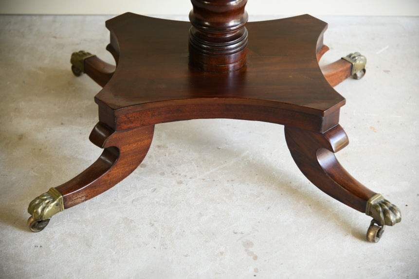 Antique Mahogany Tilt Top Dining Table