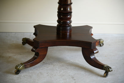 Antique Mahogany Tilt Top Dining Table