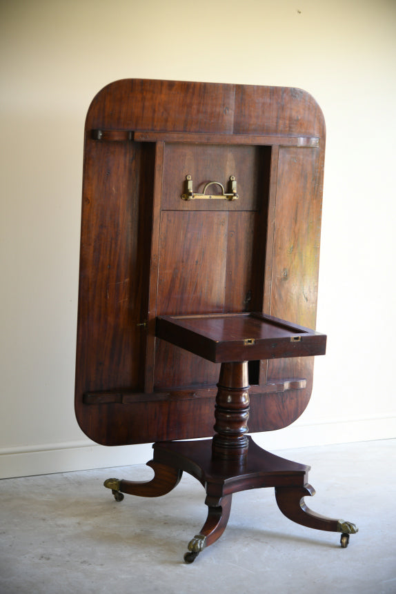 Antique Mahogany Tilt Top Dining Table