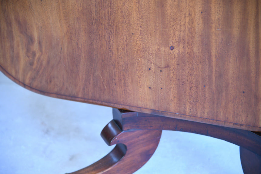 Antique Mahogany Tilt Top Dining Table